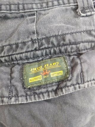 RARE Vintage 90 ' s JNCO Jeans Skater Shorts Men ' s 38 Black Cargo Red Dragon EUC 4