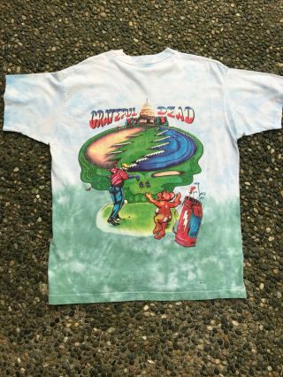 Vintage Grateful Dead Shirt Size XL 90s Tour Golf Promo Steal Your Face Band Tee 7