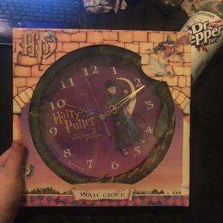 Rare Vintage Harry Potter And Philosophers Stone / Sorcerers Stone Wall Clock