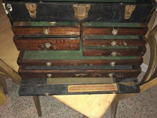 Vintage Antique H Gerstner & Sons Machinist Tool Box Chest 7 Drawers Restore 4