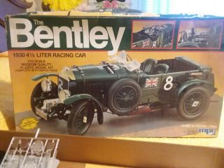 1930 Bentley 1/12 Mpc Kit.  Complete,  Box Is Fair Vintage 1982