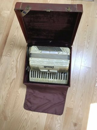Crucianelli Vintage Accordion Pancordion - Pearl - Made In Italy