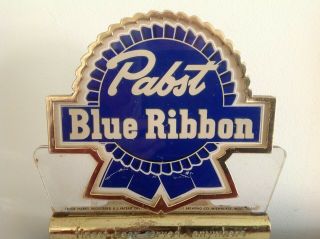 RARE VINTAGE PABST BLUE RIBBON BEER LIGHT ADVERTISING SIGN CASH REGISTER TOPPER 4