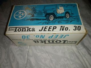 Mini Tonka Jeep No.  30 Old Stock Rare Vintage