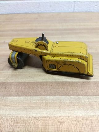 Vintage Friction Drive Tin Toy Steam Roller
