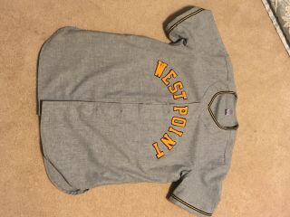 West Point Usma Vintage Baseball Wool Jersey Army Ebbets Field Flannels Large