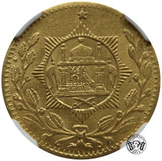 Afghanistan: 1 Tilla 1918 (sh 1337) " Habibullah Khan " Ngc Ms 62.  Very Rare