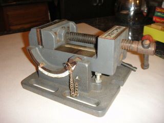 Vintage Craftsman Adjustable Tilting Angle Machinist Vise Drill Press