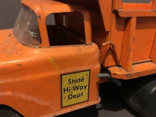 Tonka State Hi - way Dual Hydraulic Dump Truck Land Rover Wooden Wheels 1959 Rare 11