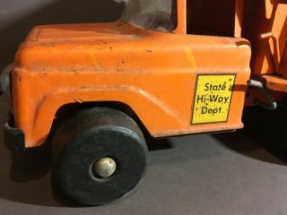 Tonka State Hi - way Dual Hydraulic Dump Truck Land Rover Wooden Wheels 1959 Rare 2