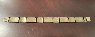 VINTAGE SIGNED DAVID ANDERSEN ENAMEL & STERLING PANEL SCENES BRACELET 6