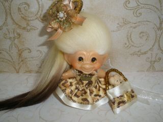 Dam Troll Doll Vintage 1960s 2 - 5/8 