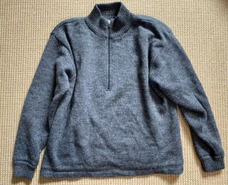 Vintage The North Face 100 Wool Sweater Lined W/windstopper Gore Tex Size L
