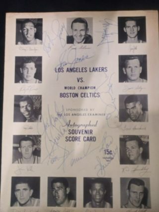 Lakers / Celtics Signed Vintage Program