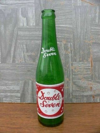 Rare Vintage Green Double Seven 10 Oz Soda Bottle Polar Ice Cream San Diego