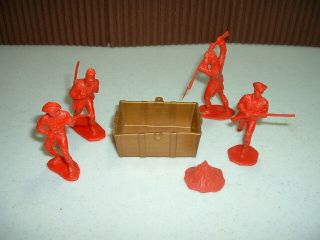 Vintage Ideal Toys War Of 1812 Soldiers (pioneers).