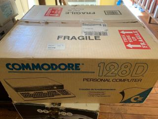 Vintage Commodore 128d Personal Computer / Model Number C128d Complete /box Rare