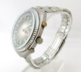 Vintage Rare JETSON Automatic Watch Swiss Movement Jumbo Double Bezel 3