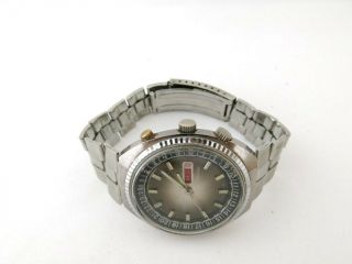 Vintage Rare JETSON Automatic Watch Swiss Movement Jumbo Double Bezel 5
