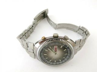 Vintage Rare JETSON Automatic Watch Swiss Movement Jumbo Double Bezel 6