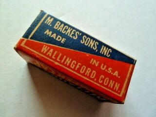 Vintage STAR BRAND REPEATING PAPER CAPS Box w/ 4 Rolls M BACKES SONS Wallingford 2