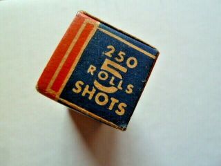 Vintage STAR BRAND REPEATING PAPER CAPS Box w/ 4 Rolls M BACKES SONS Wallingford 3
