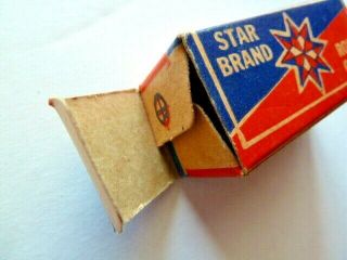 Vintage STAR BRAND REPEATING PAPER CAPS Box w/ 4 Rolls M BACKES SONS Wallingford 5