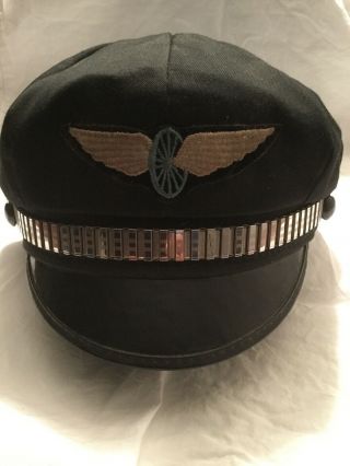 Rare Vintage Flying Wheel Harley Davidson Road Captain Cap Size 7 1/8