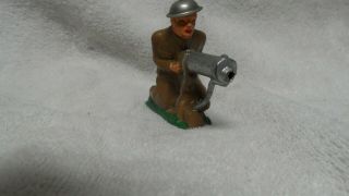 Ww1 Nos Unplayed With Barclay Manoil Kneeling Soldier Heavy Machine Gun