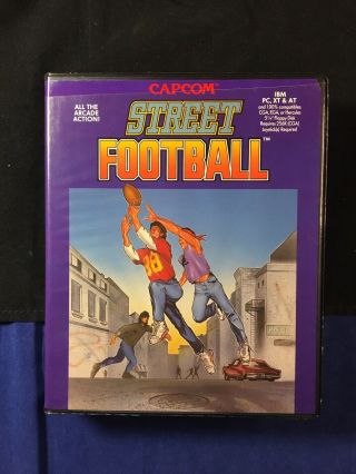 Capcom Street Football - Arcade - Pc Floppy - Complete In Big Box - Vintage 1988