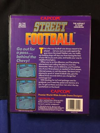 Capcom Street Football - Arcade - PC Floppy - Complete in Big Box - Vintage 1988 2