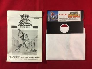 Capcom Street Football - Arcade - PC Floppy - Complete in Big Box - Vintage 1988 5