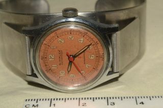 Vintage Ww2 Era Simplex Military Steel Wrist Watch Running Watch