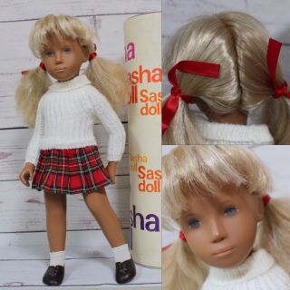 Rare Sasha Doll Kilt 16 " Trendon,  1969,  Twin Ponytails,  Tube