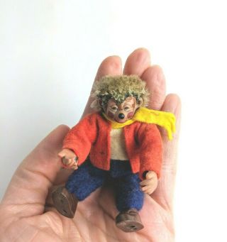 Vintage Steiff Mecki Doll Miniature in Fantastic - Rare 2