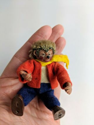 Vintage Steiff Mecki Doll Miniature in Fantastic - Rare 4