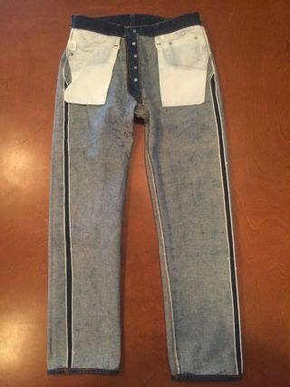 Vtg 70 ' s 80 ' s Levi ' s 501 No Big E Denim Jeans 35 x 34 (33 x 31) 9