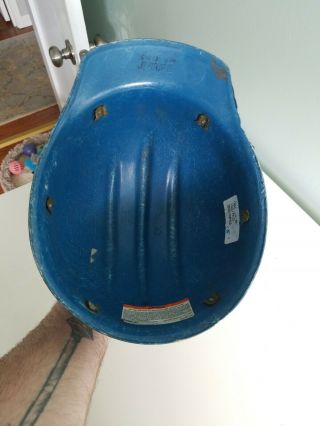 Vtg BLUE BULLARD 502 FIBERGLASS Hard Boiled HARD HAT Ironworker 6