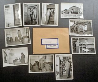 Us 1945 Wwii Soldier Photos Illustrating Decontamination Process Nude Shower Gay
