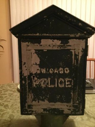 Vintage 1950s Chicago Police Call Box