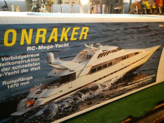 RARE Graupner RC MEGA Yaught Boat Kit Germany MOONRAKER 2