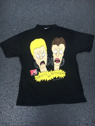 Vintage Beavis And Butthead T Shirt 1993 Mtv Xl