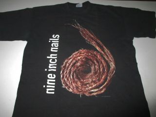 Vintage Nin Tour Shirt Further Down The Spiral 1994 Nine Inch Nails Concert Rock
