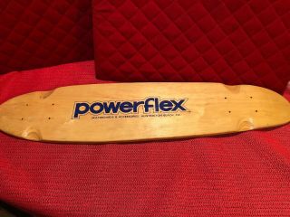 Vintage Powerflex Skateboard Wooden Board Rare