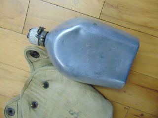 Vintage WWII US Army 1942 AGM Co Canteen With Case World War II 4