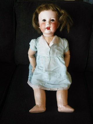 Antique 27 " Unis French Bisque Head Doll /jointed Composition Body 71 251 149