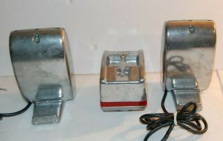 Vintage Detroit Diecast Aluminum Drive In Speaker Pair 2