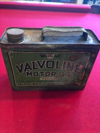 Vintage Valvoline Motor Oil Can 3