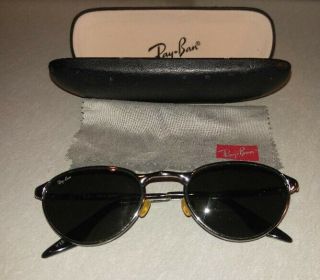 Ray Ban Sunglasses B & L Bausch Lomb Black Lens Metal Frames Spring Loaded Hinge