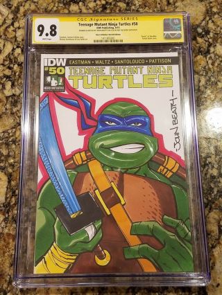 Rare Htf Teenage Mutant Ninja Turtles (vol 5) Idw 50 Hero Initiative Comic